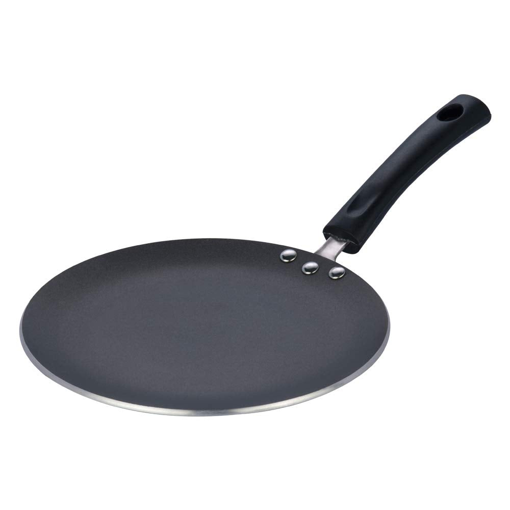 Vinod Zest Non-Stick Induction Compatible Concave Tawa Griddle, 9.5"