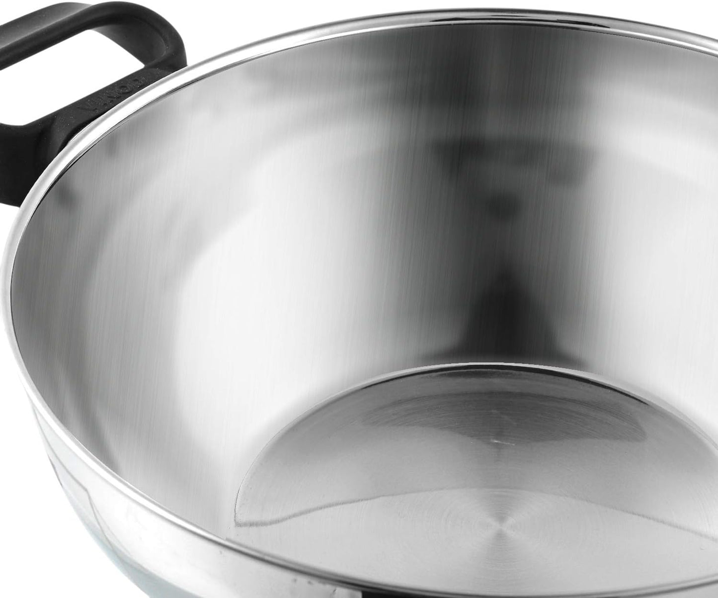 Vinod Stainless Steel Deluxe Kadhai, 26 cm