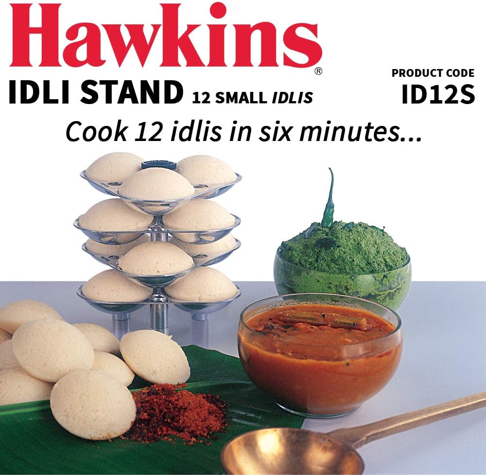 Hawkins 12 Idli Set for 3.0 Litre Tall Pressure Cooker ID12S