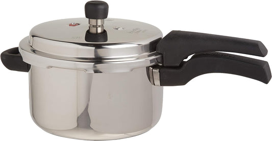 Prestige 5.5L Alpha Deluxe Induction Base Stainless Steel Pressure Cooker, 5.5-Liter