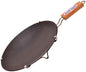 Mitti Mitti Non Stick Clay Tawa with Handle, Earthen Clay Roti Tawa/Frying Pan/Appa Chatty Cooking Pre-Seasoned Pottery Black for roti (10 inch) Black