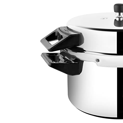 Prestige 7.5 Litres Popular Outer Lid Aluminium Pressure Cooker |Metallic Safety Plug | Gasket Release System | Silver