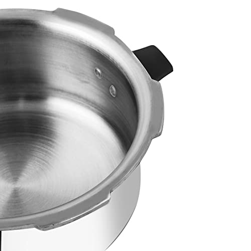 Prestige 7.5 Litres Popular Outer Lid Aluminium Pressure Cooker |Metallic Safety Plug | Gasket Release System | Silver