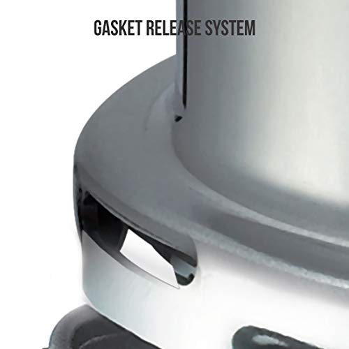 Prestige 7.5 Litres Popular Outer Lid Aluminium Pressure Cooker |Metallic Safety Plug | Gasket Release System | Silver