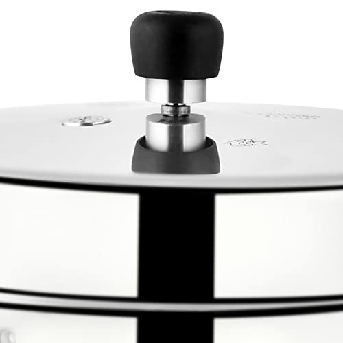 Prestige 7.5 Litres Popular Outer Lid Aluminium Pressure Cooker |Metallic Safety Plug | Gasket Release System | Silver