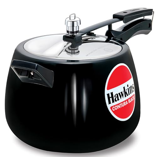 Hawkins Contura Black Hard Anodised Pressure Cooker
