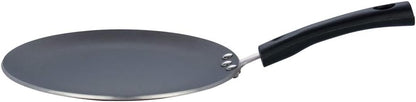 Vinod Zest Non-Stick Induction Compatible Concave Tawa, Black, 24 cm Diameter