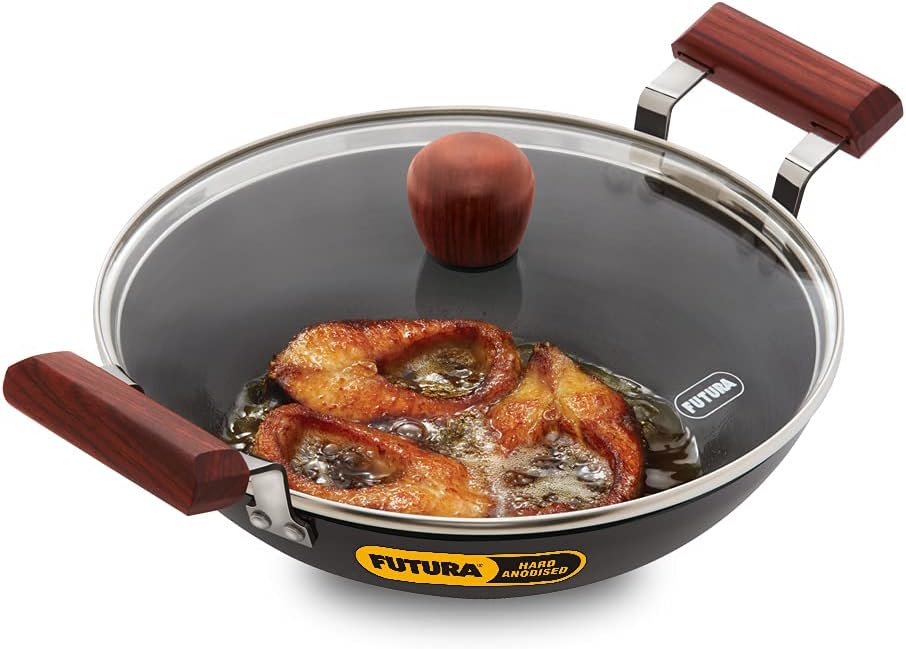 Hawkins Futura Deep-Fry Pan with Glass Lid, 2.5 Litre Capacity