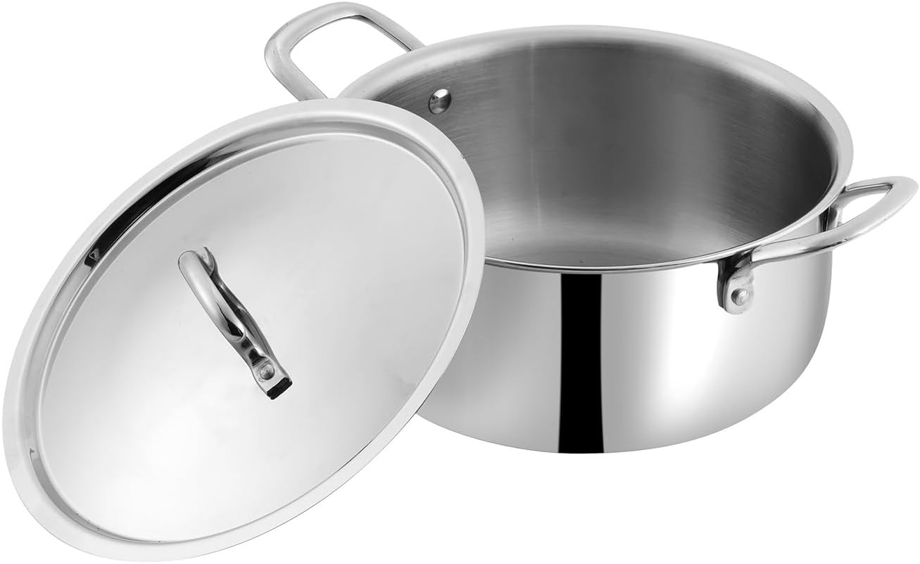 VINOD SMART TRIPLY CASSEROLE WITH LID 22 CM