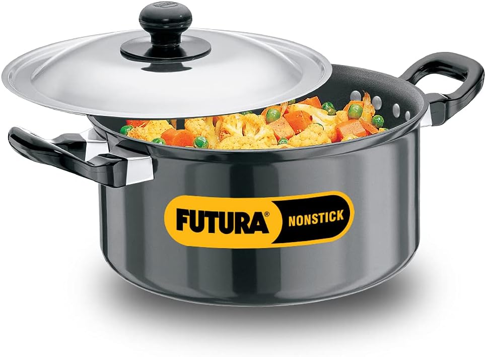 Hawkins Non-Stick Cook-N-Serve Stewpot with Glass Lid 3L , 5L