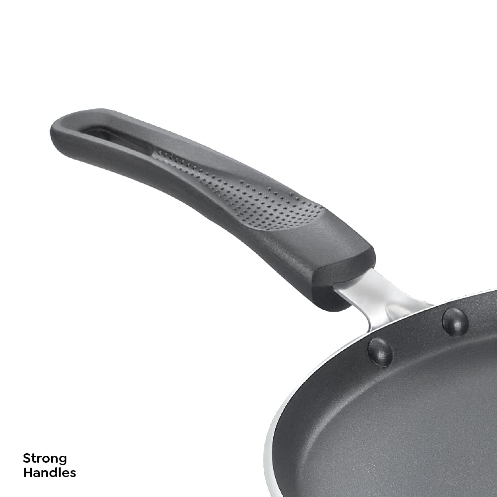 Prestige Omega Aluminium Select Plus Non-Stick Omni Tawa, 30 cm, Black