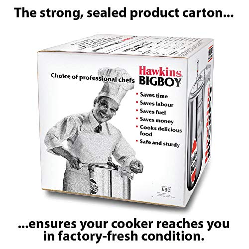 Hawkins Bigboy Aluminum Pressure Cooker, 22 Litres