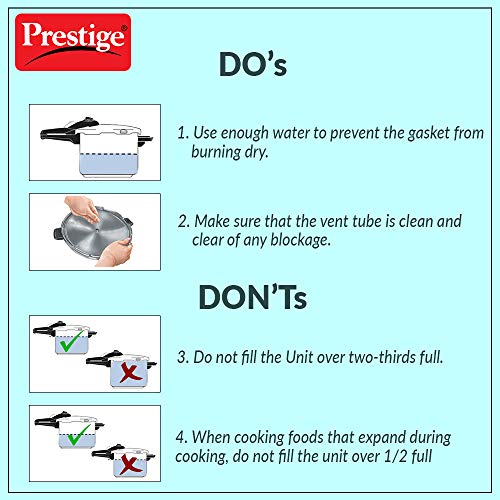 Prestige 7.5 Litres Popular Outer Lid Aluminium Pressure Cooker |Metallic Safety Plug | Gasket Release System | Silver