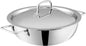 VINOD Platinum TRIPLY Stainless Steel Extra DEEP KADAI/KADHAI with Stainless Steel LID - 5.5 LITERS (30 CM), VTK030, Cooking Pot, FRYPAN, Casserole