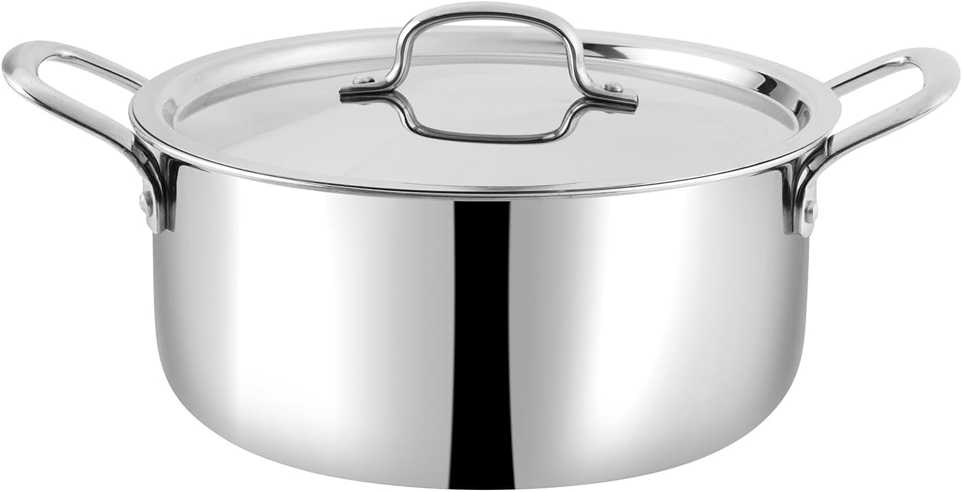 VINOD SMART TRIPLY CASSEROLE WITH LID 22 CM