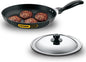 Hawkins Futura Non-Stick Frying Pan with Stainless Steel Lid, 26 cm Diameter, Black