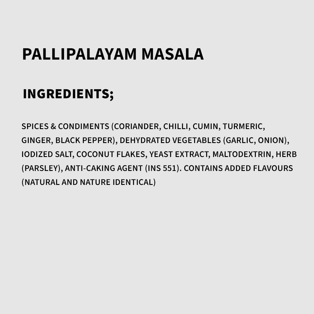 Cookd Pallipalayam Masala 50g (Pack of 2)| Ready To Cook in 15 Minutes | Can be cooked with Paneer, Vegetables, Chicken, Fish & Meat | No Added Flavours, Preservatives & Artificial Colors