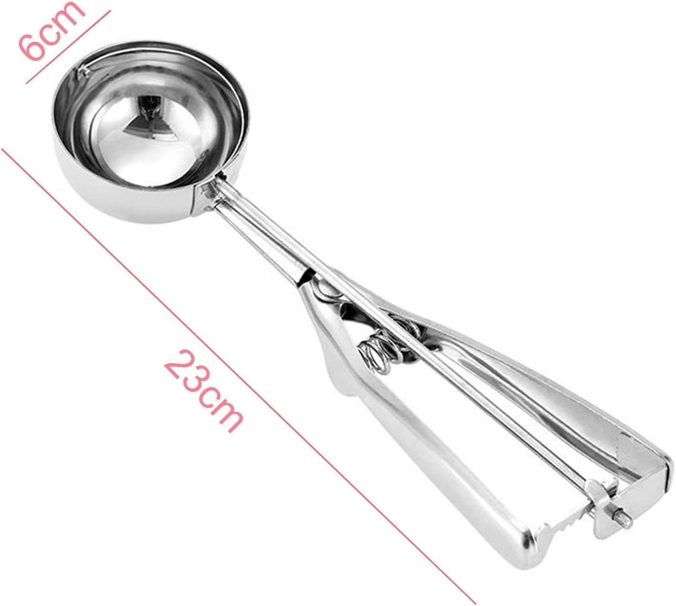 Stainless Steel Premium Ice Cream Scoop Set for Home and Kitchen, 6cm