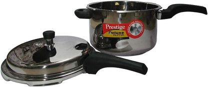 Prestige 5.5L Alpha Deluxe Induction Base Stainless Steel Pressure Cooker, 5.5-Liter
