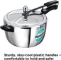 Hawkins 2.5,3.5,4.5 & 7 Litres Triply Stainless Steel Pressure Cooker, Inner Lid Cooker, Silver (HSST25, HSST35, HSST45 , HSST7W)