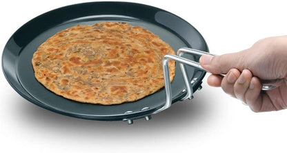 Hawkins Hard Anodised Aluminium Flat Tava, 22 cm Diameter
