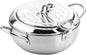 Japanese Style Tempura Deep Fryer Pot Practical Frying Pan with Drainage Lid - 20cm