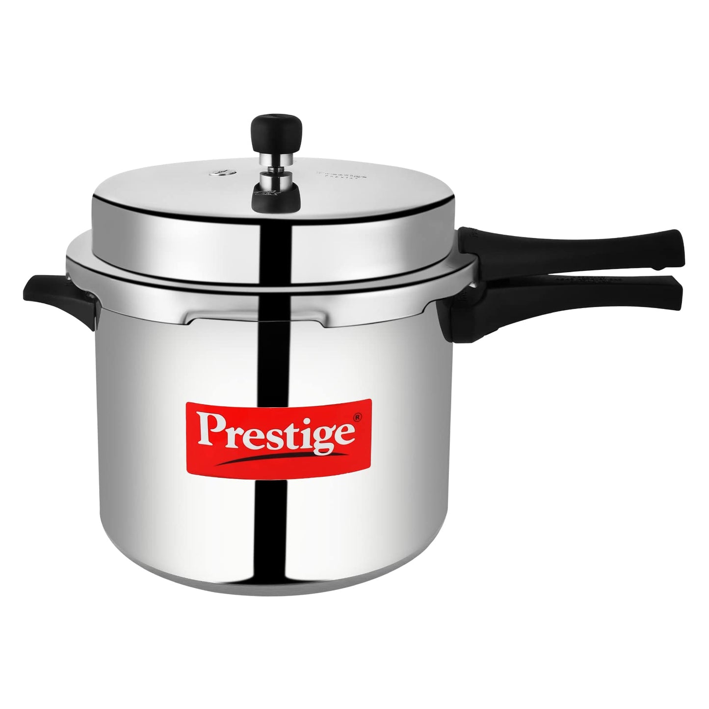 Prestige 7.5 Litres Popular Outer Lid Aluminium Pressure Cooker |Metallic Safety Plug | Gasket Release System | Silver