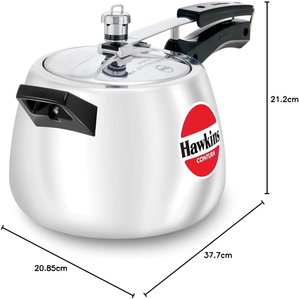 Hawkins Contura Pressure Cooker, 2 Litre Capacity