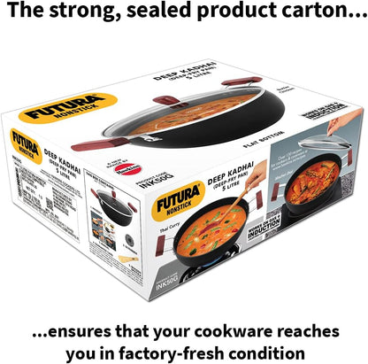 Futura INK50G Kadai, 5 Litre, Black