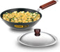 Hawkins Futura Hard Anodised Aluminium Deep Fry Pan with Lid, 2.5 Litre Capacity