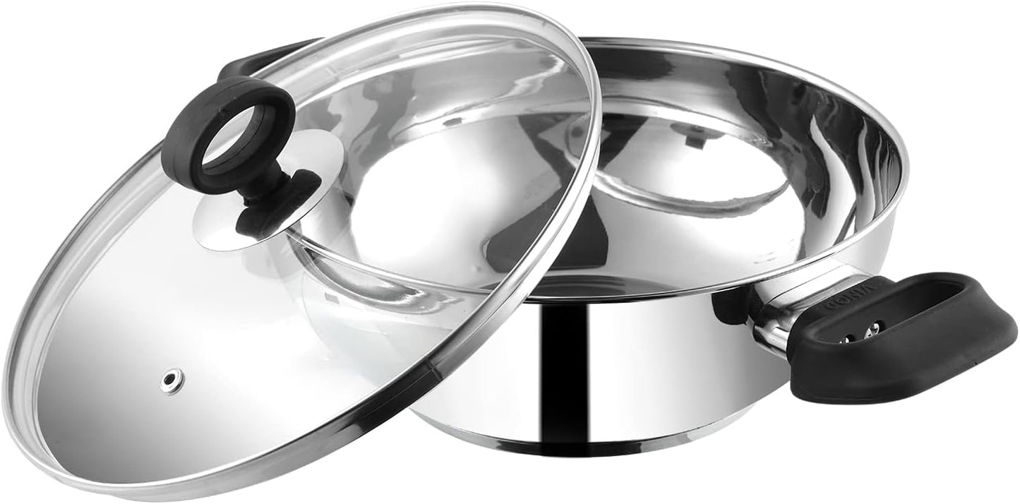Vinod Stainless Steel Deluxe Kadhai, 26 cm