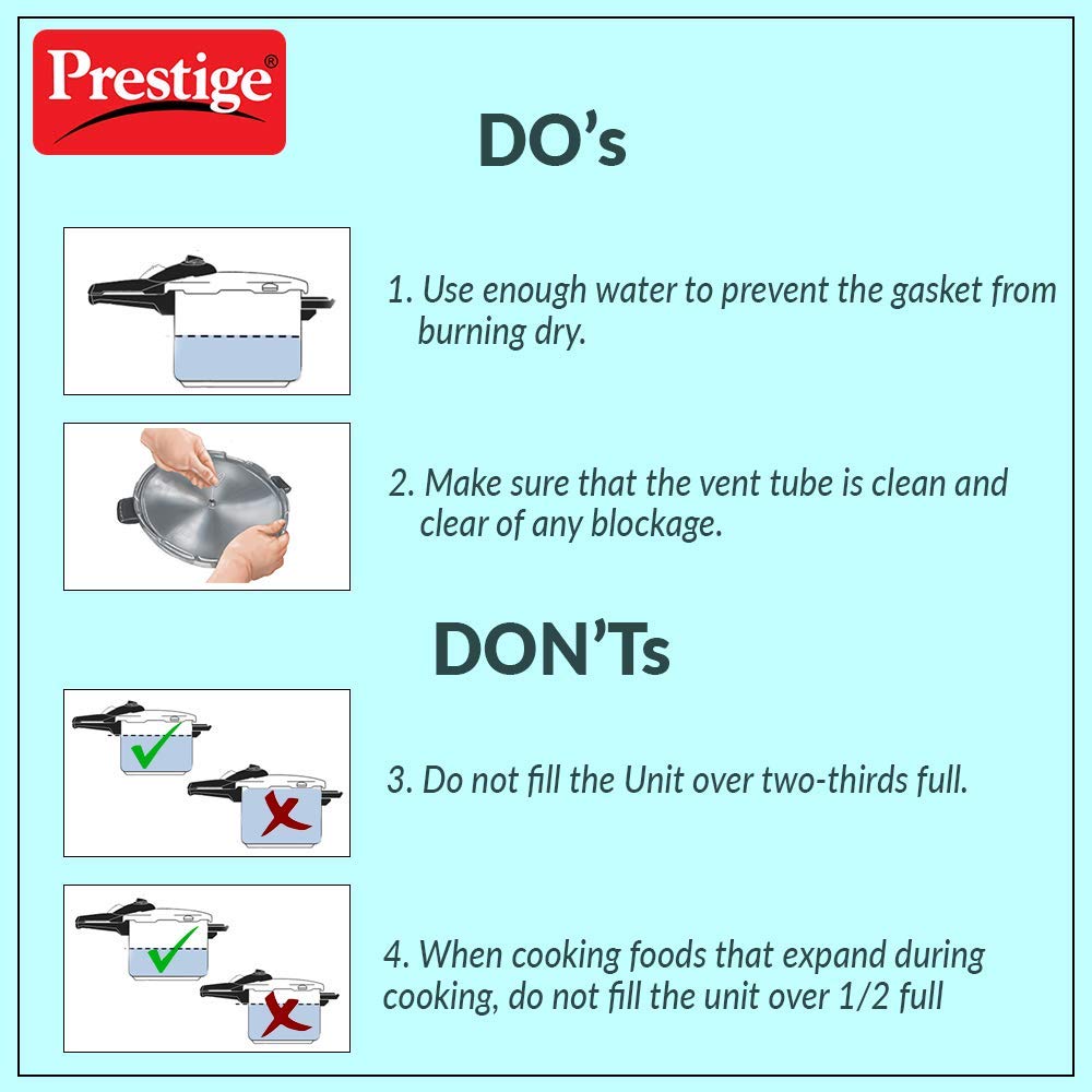 Prestige Deluxe Plus Induction Base Aluminium Outer Lid Pressure Cooker, 3 Litres, Silver