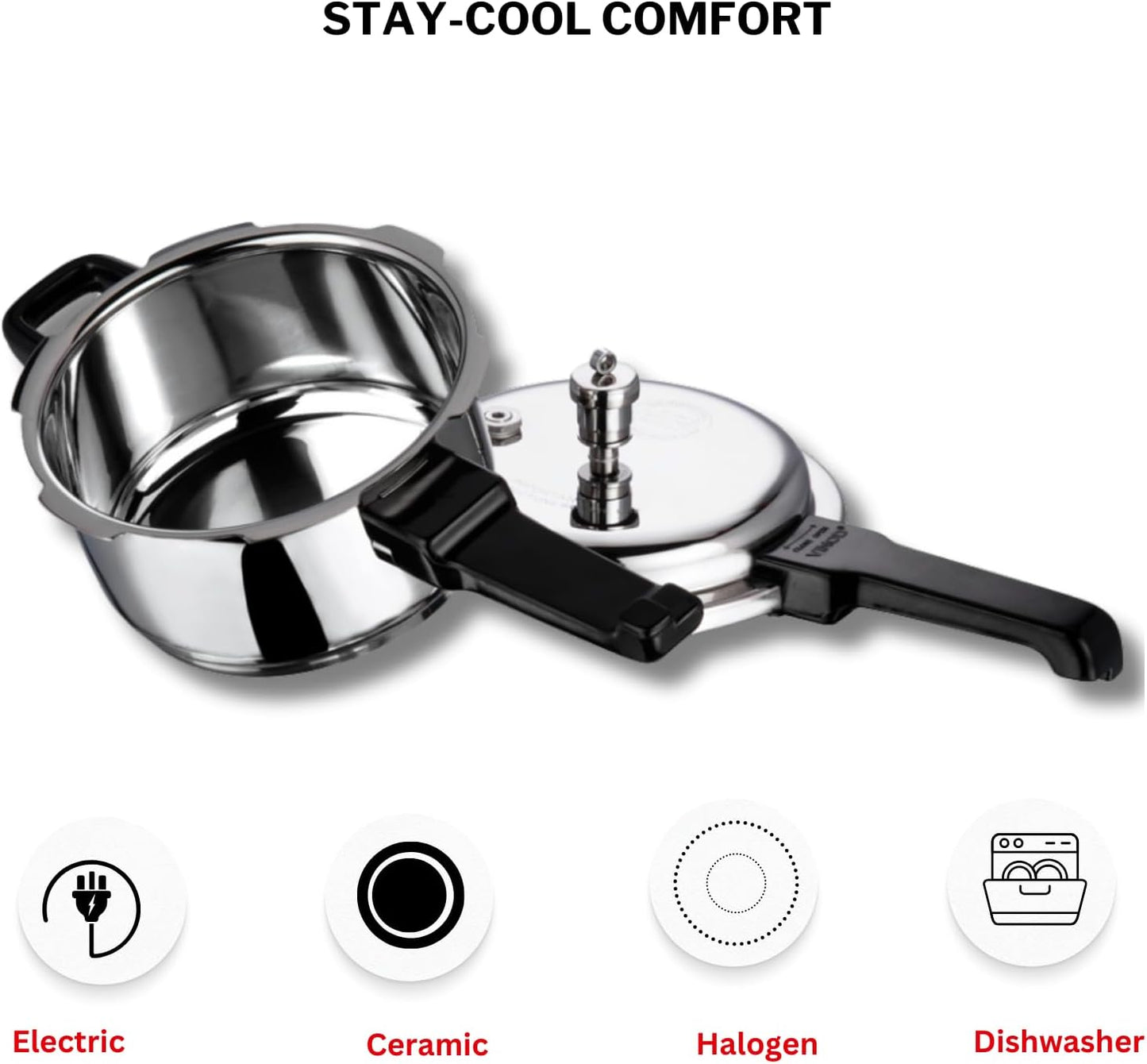 Vinod Stainless Steel Pressure Cooker 3L,5L,7L,8L,10L