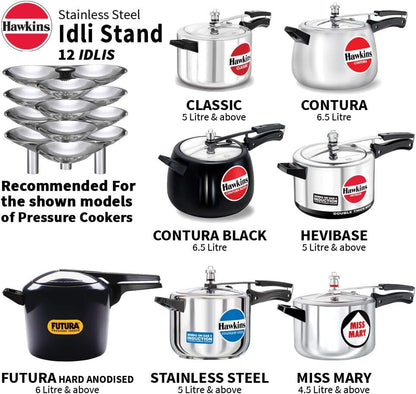 Hawkins Stainless Steel Idli Stand for 12 Idlis SSID5
