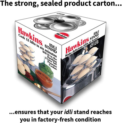 Hawkins 12 Idli Set for 3.0 Litre Tall Pressure Cooker ID12S