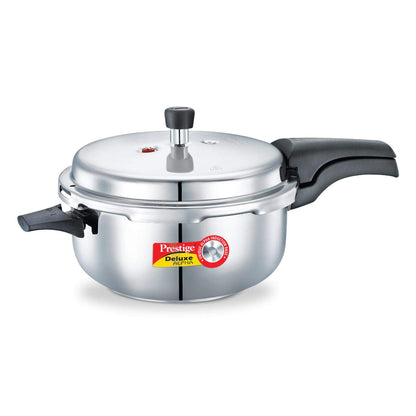 Prestige 5.5L Alpha Deluxe Induction Base Stainless Steel Pressure Cooker, 5.5-Liter