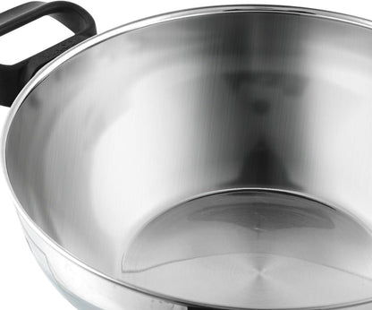 Vinod Stainless Steel Deluxe Kadhai, 26 cm