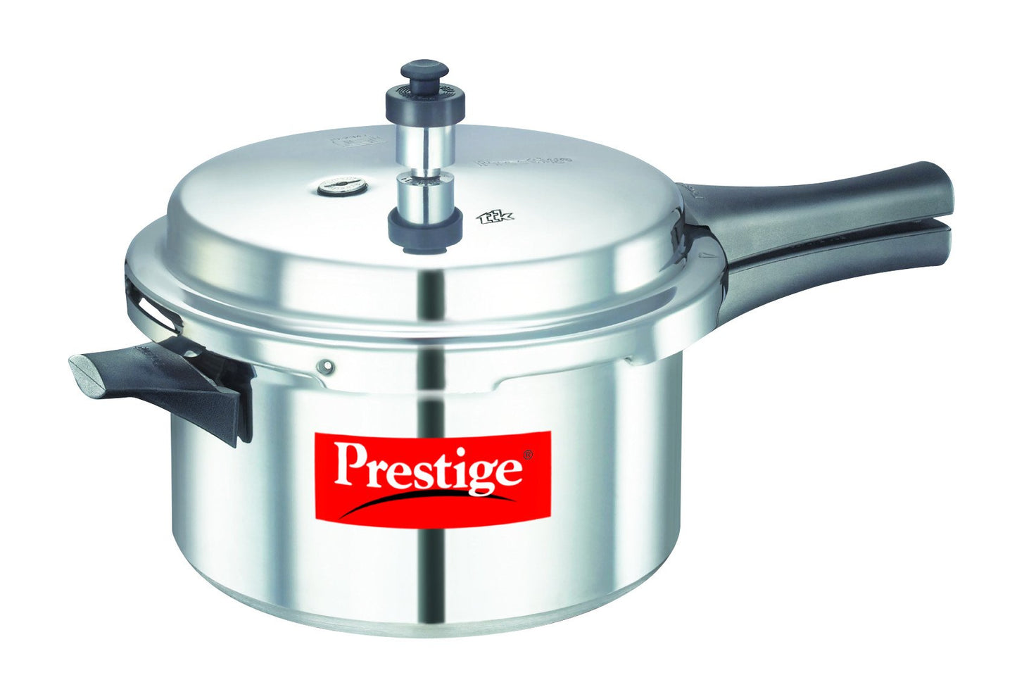 Prestige 7.5 Litres Popular Outer Lid Aluminium Pressure Cooker |Metallic Safety Plug | Gasket Release System | Silver