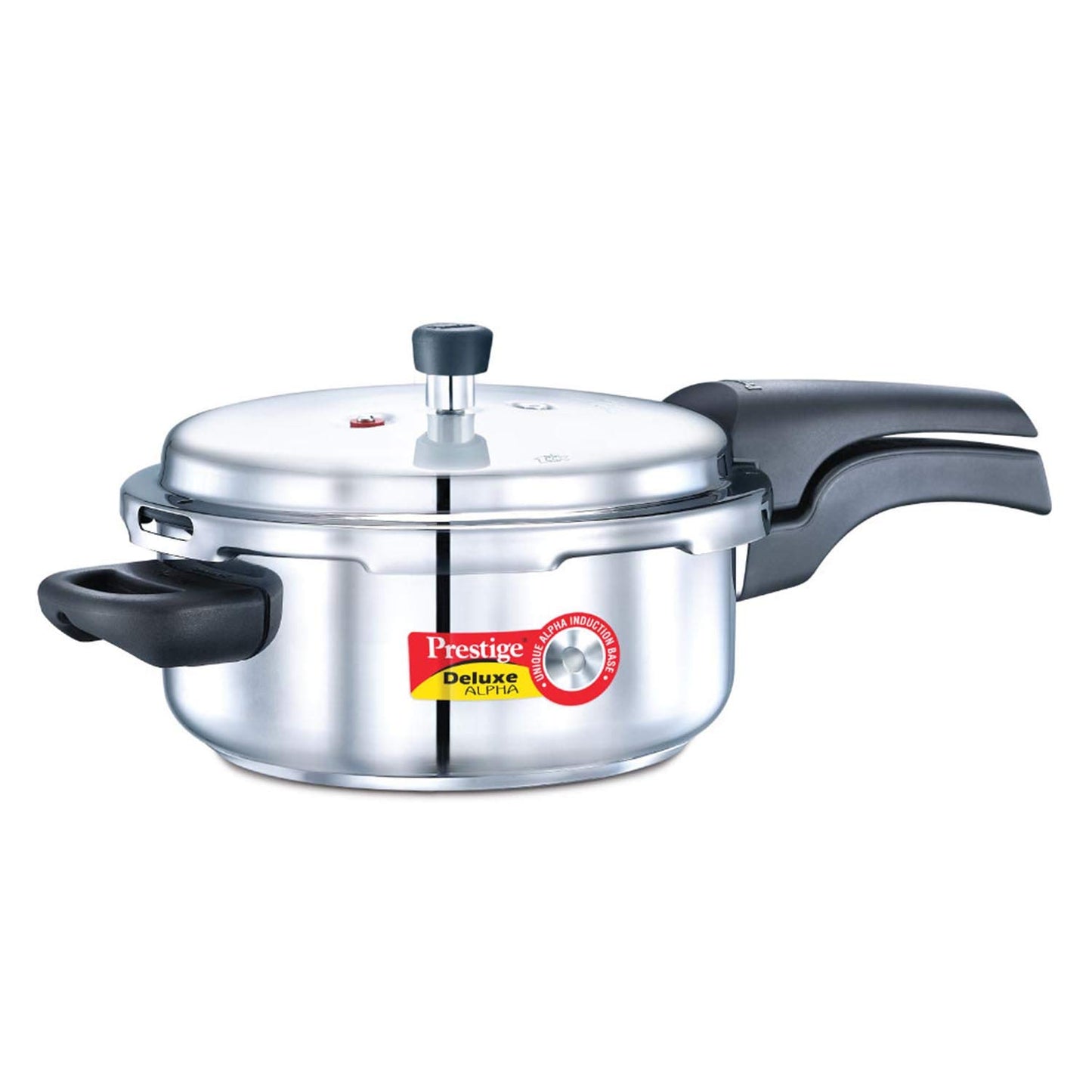 Prestige 5.5L Alpha Deluxe Induction Base Stainless Steel Pressure Cooker, 5.5-Liter