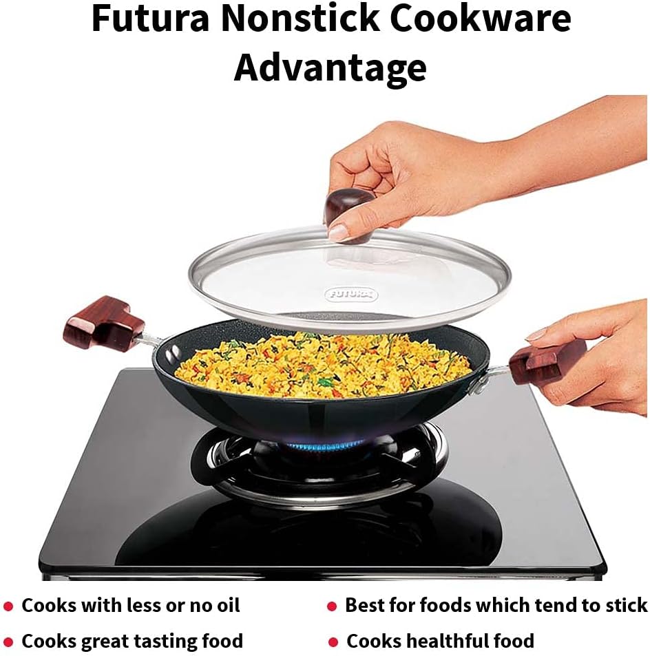 Hawkins Futura Non Stick Appa Chatty with Glass Lid