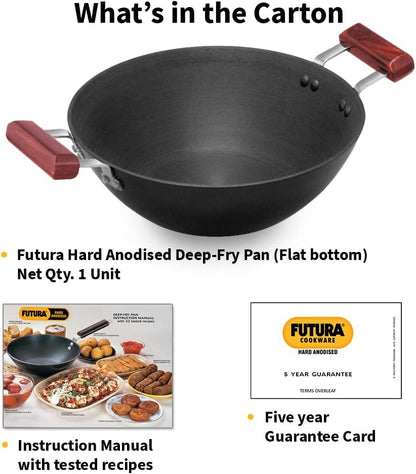 Futura INK50G Kadai, 5 Litre, Black