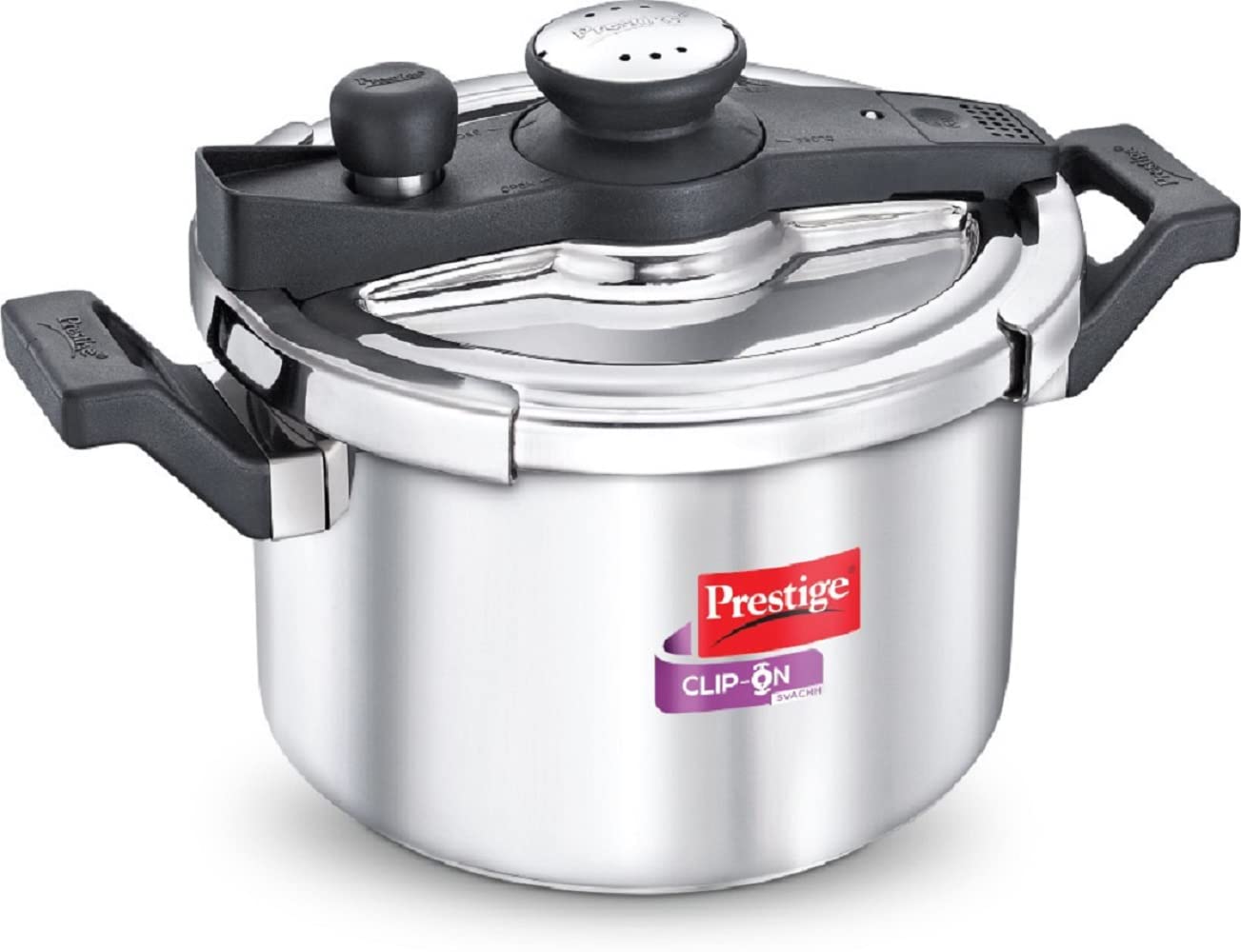 Prestige Svachh Clip-On Stainless Steel Outer Lid Pressure Handi, 3 litre , Silver