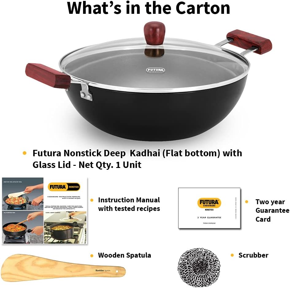 Futura INK50G Kadai, 5 Litre, Black