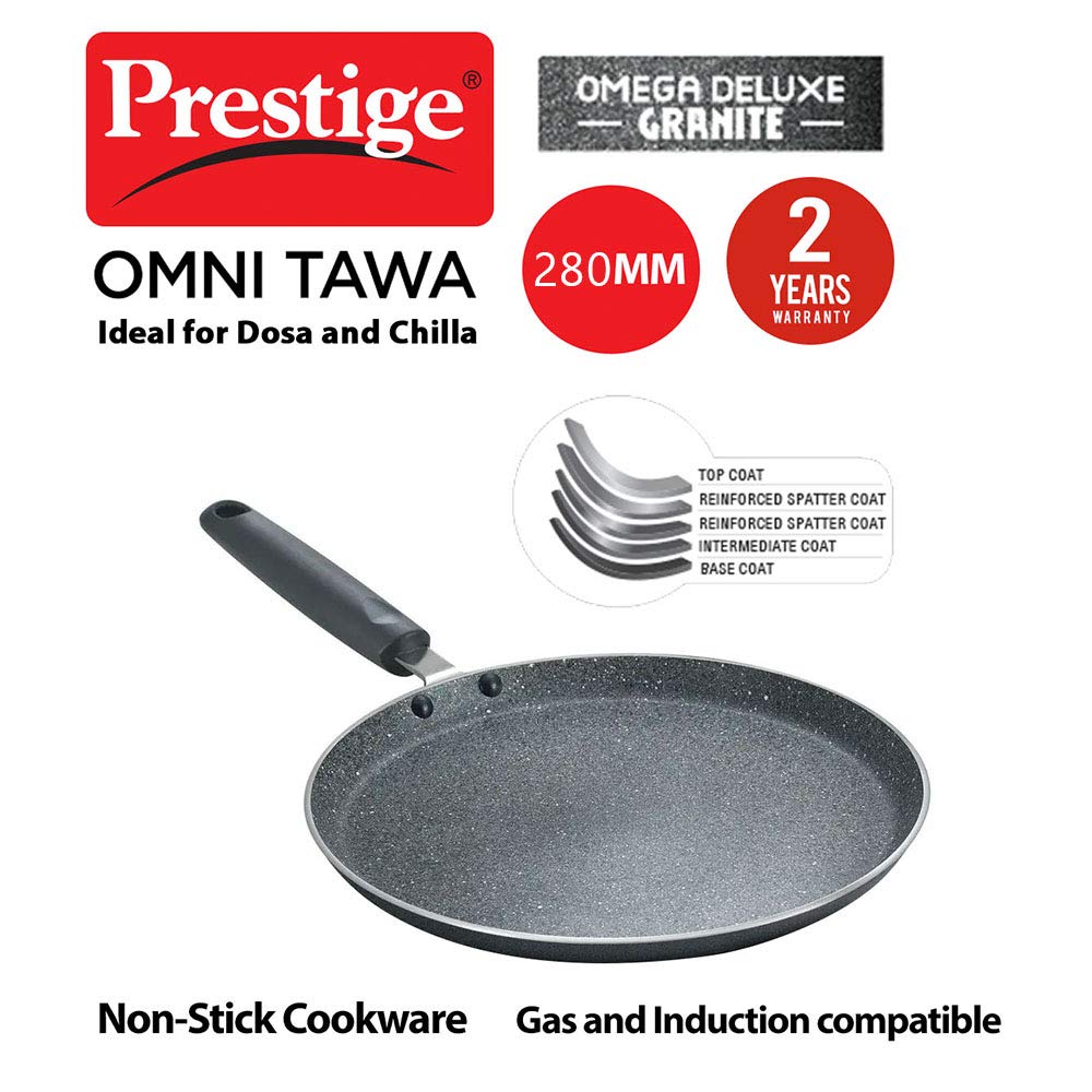 Prestige 7.5 Litres Popular Outer Lid Aluminium Pressure Cooker |Metallic Safety Plug | Gasket Release System | Silver