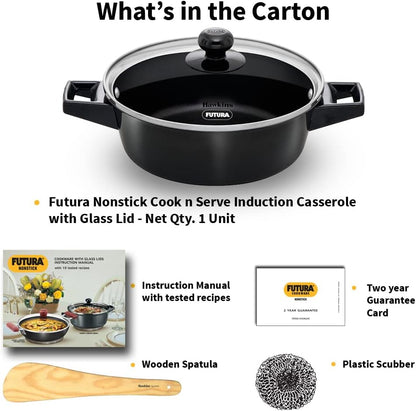Futura INK50G Kadai, 5 Litre, Black