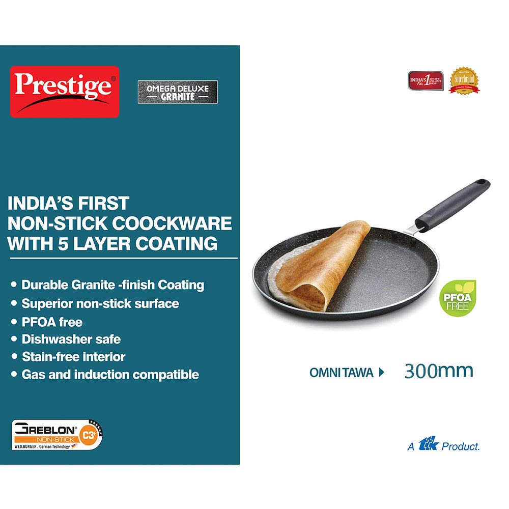 Prestige 7.5 Litres Popular Outer Lid Aluminium Pressure Cooker |Metallic Safety Plug | Gasket Release System | Silver
