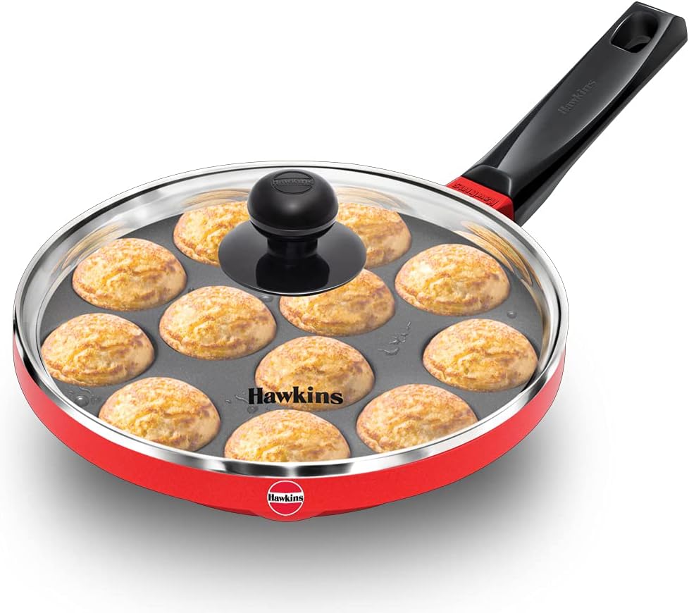 Hawkins Futura Non Stick Appe Pan with Glass Lid, 22 cm Size NAPE22G