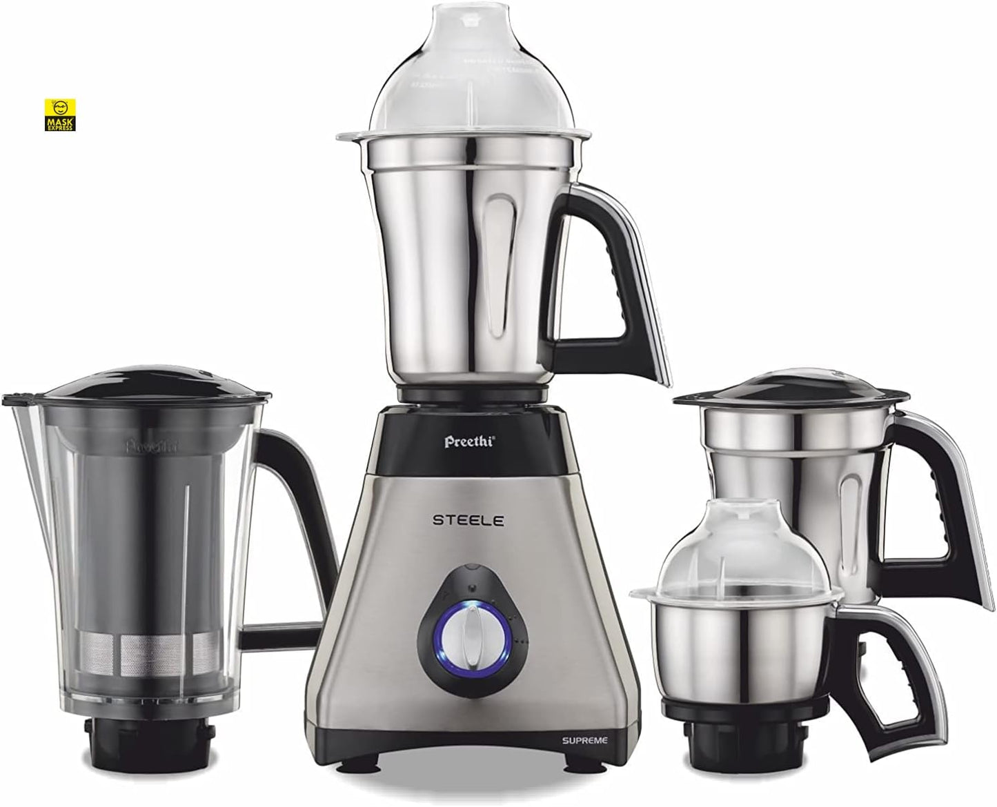 Preethi Steele Supreme 750W Mixer Grinder - Sydney Stock