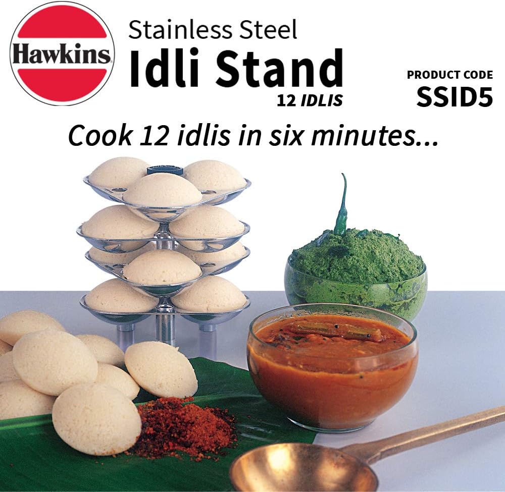 Hawkins Stainless Steel Idli Stand for 12 Idlis SSID5
