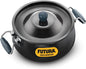 Hawkins Futura 8 Litre BigBoy Biryani Handi, Hard Anodised Pot with Hard Anodised Lid, Sauce Pan for Cooking and Serving Biriyani, Black (ABH8)